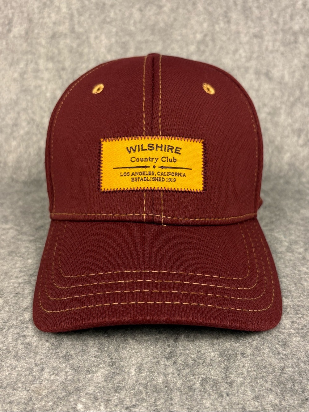 Pukka Wilshire Country Club Los Angeles Burgundy Adjustable Hat